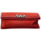 Chanel Red Quilted Suede Medium Boy Bag (Authentic Pre-Owned)