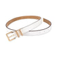 Women's Leather Metal-Loop Belt