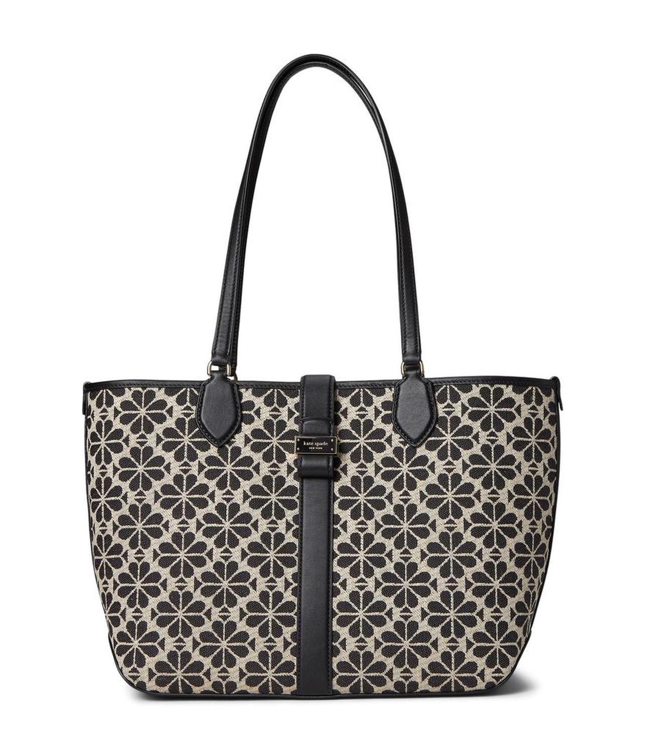 Spade Flower Jacquard Medium Open Tote