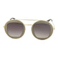 Round-Frame Metal Sunglasses