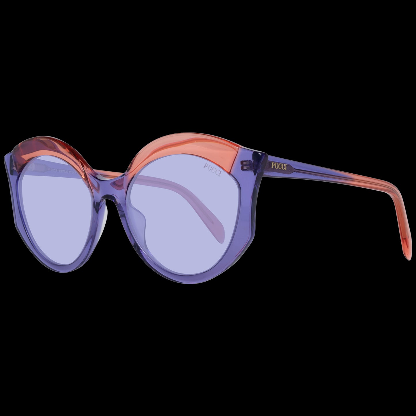 Emilio Pucci Elegant Purple Butterfly Sunglasses