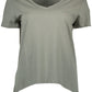 Silvian Heach Green Cotton Women T-Shirt