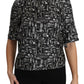 Dolce & Gabbana Exquisite Trumpet Print Silk Blouse