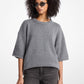 Wool and Cashmere Blend Short-Sleeve Sweater