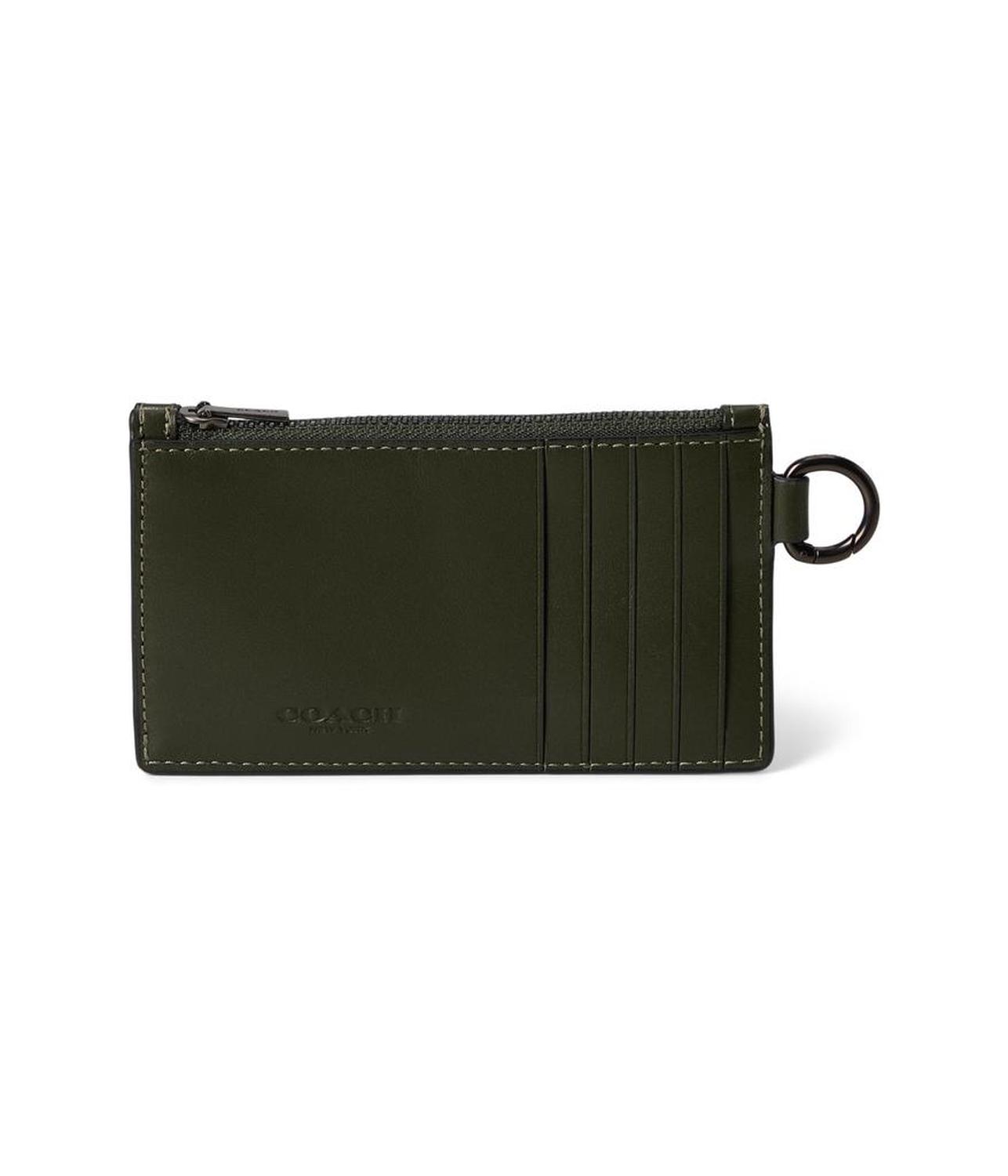 Zip Card Case In Signature Camo Print