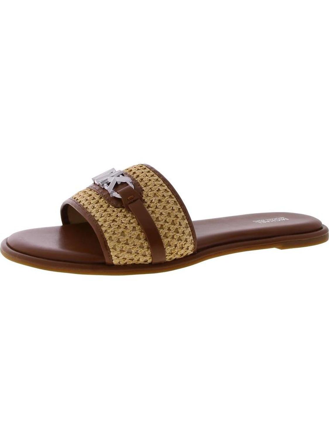 Womens Slip On Open Toe Slide Sandals