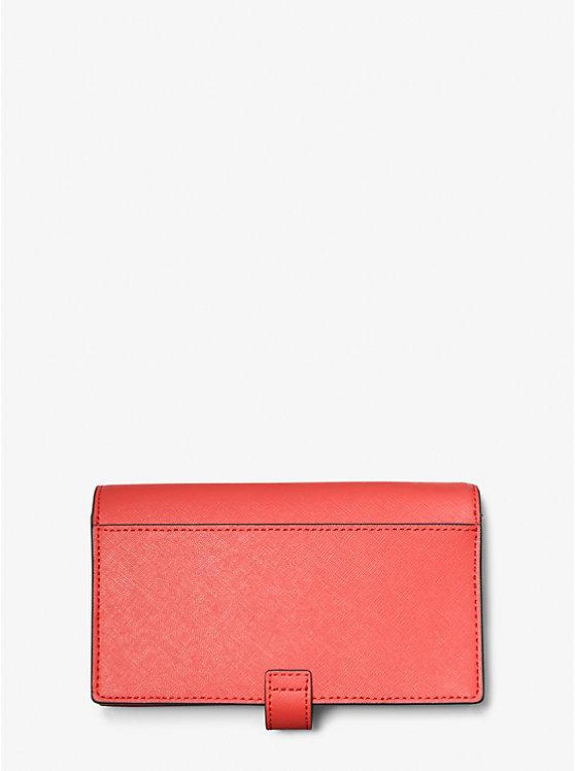 Jet Set Small Saffiano Leather Wristlet