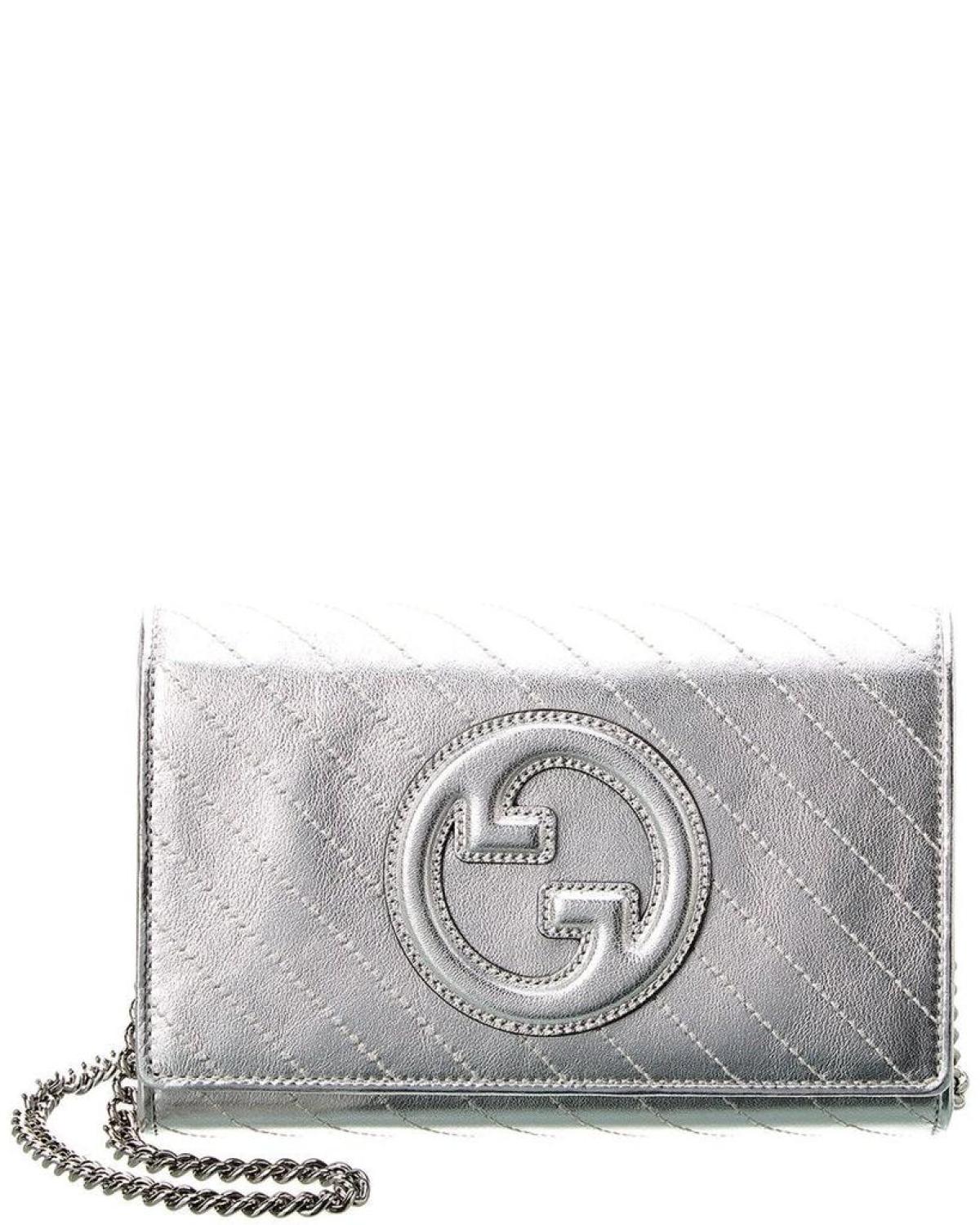 Gucci Blondie Leather Wallet On Chain