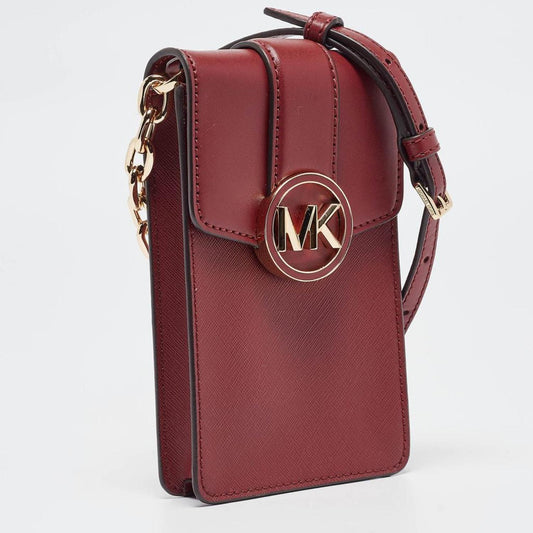 Michael Kors  Leather Carmen Smartphone Crossbody Bag