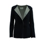 Max Mara Single-Breasted Blazer in Navy Blue Wool