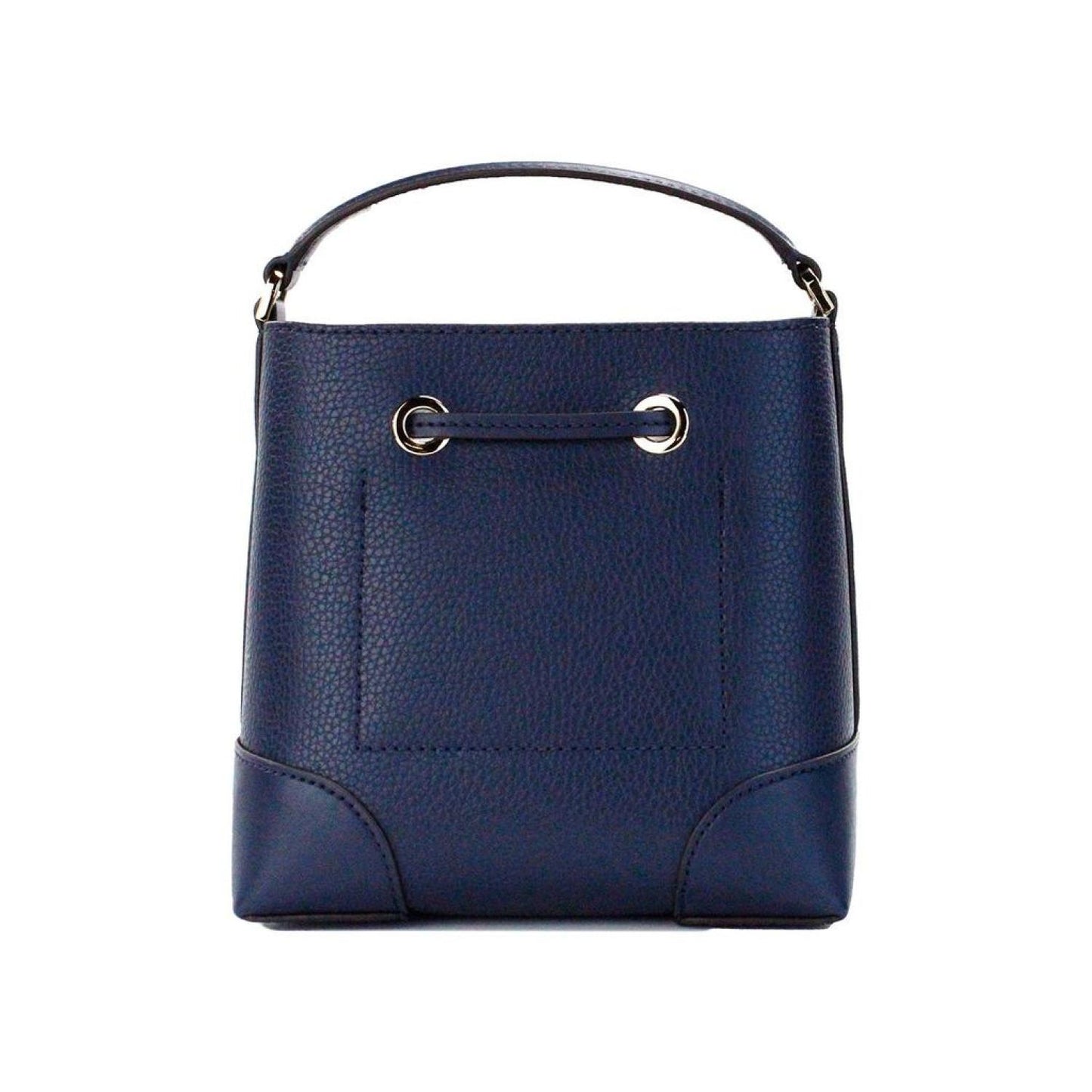 Michael Kors Mercer Small Navy Pebbled Leather Bucket Crossbody Bag Women's Purse