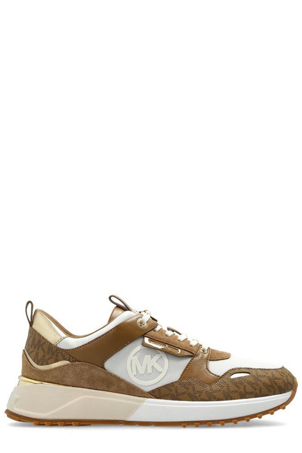 Michael Kors Theo Monogram-Printed Lace-Up Sneakers