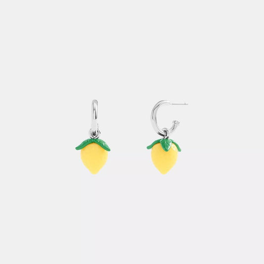 Lemon Huggie Earrings