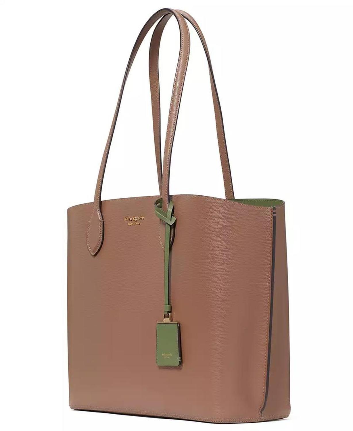 Suite Large Crossgrain Leather Work Tote