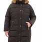 Plus Size Faux-Fur-Trim Hooded Puffer Coat, Created for Macy's