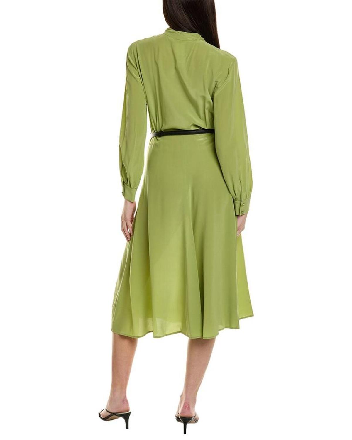 Max Mara Studio Revere Silk Midi Dress