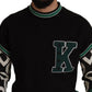 Dolce & Gabbana Regal Crewneck Pullover Sweater - Black & Green