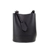 Burberry Lorne Small Black Pebbled Leather Bucket Crossbody Handbag Purse