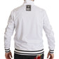 Dolce & Gabbana Sleek White Zip Sweater for Men