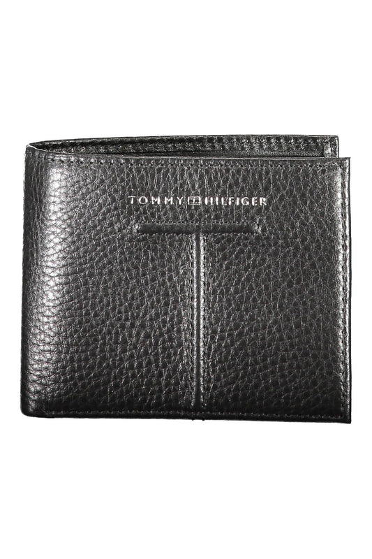 Tommy Hilfiger Black Leather Men Wallet