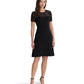 Lace-Trim Georgette Cocktail Dress