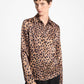 Hansen Cheetah Silk Charmeuse Shirt