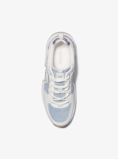 Cosmo Two-Tone Washed Denim Trainer