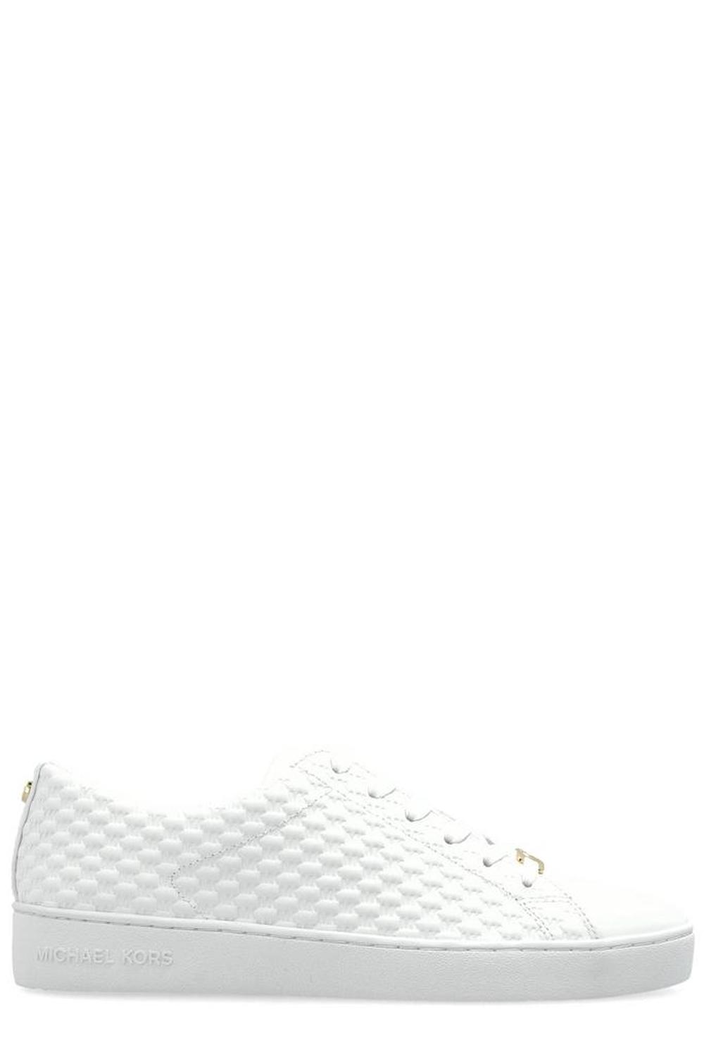 Michael Michael Kors Keaton Logo Debossed Lace-Up Sneakers