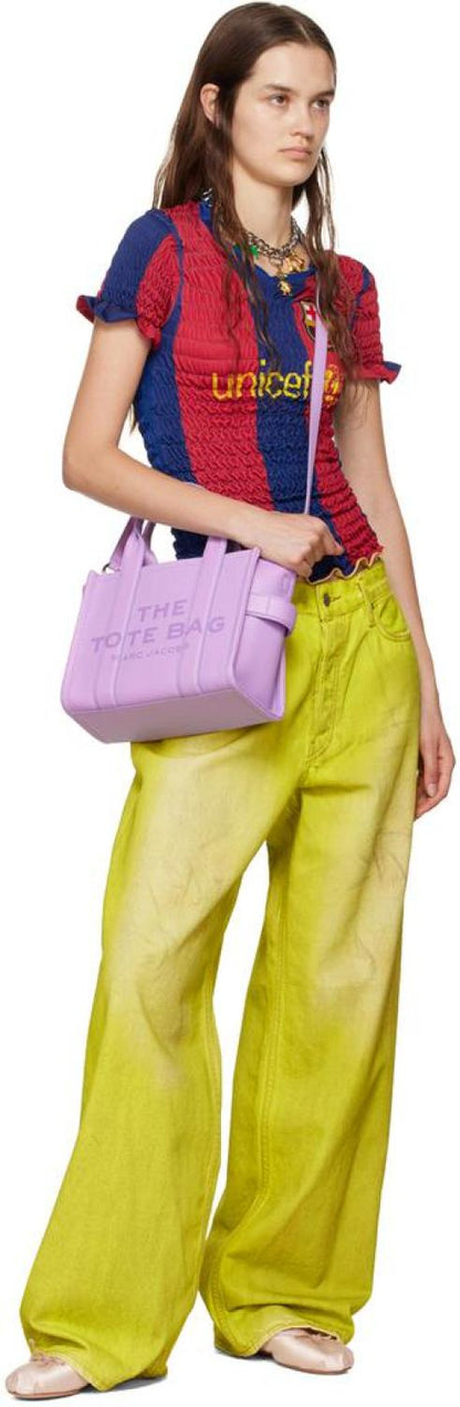 Purple 'The Leather Small' Tote