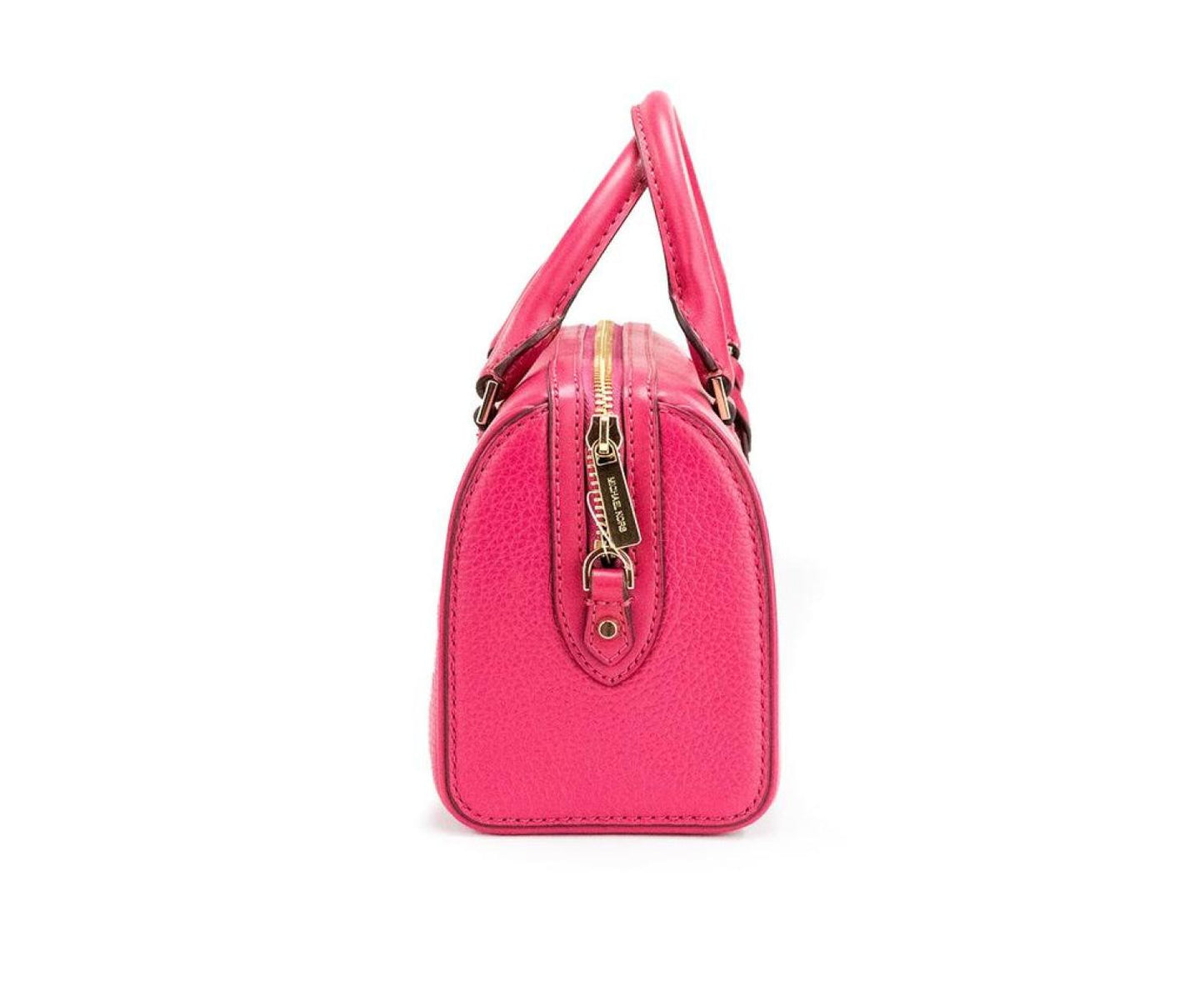 Michael Kors Travel XS Carmine pink Leather Duffle Crossbody Handbag Women's Purse