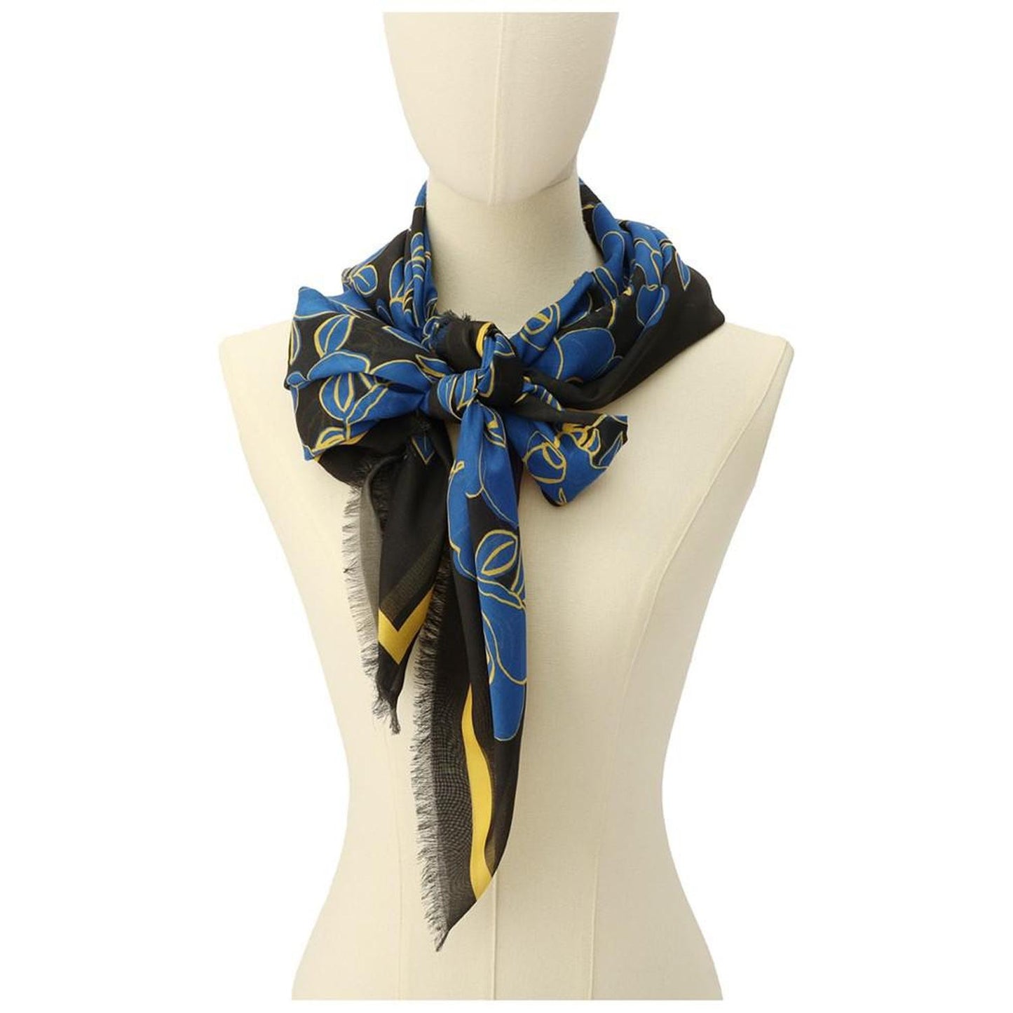 Women's Modern Floral Square Scarf