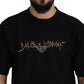 Dolce & Gabbana Elegant Black Cotton Blend Crewneck T-Shirt