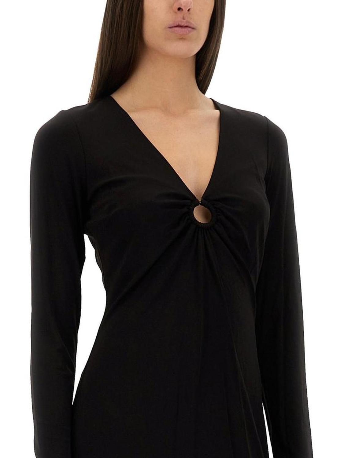 Michael Michael Kors Stretched Matte Jersey Keyhole Dress