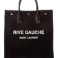 Saint Laurent Rive Gauche N/S Canvas & Leather Tote