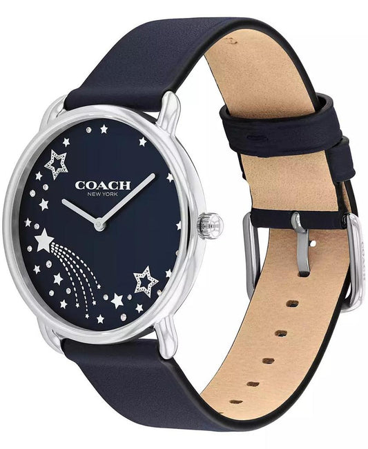 Women's Elliot Navy Leather Strap Watch