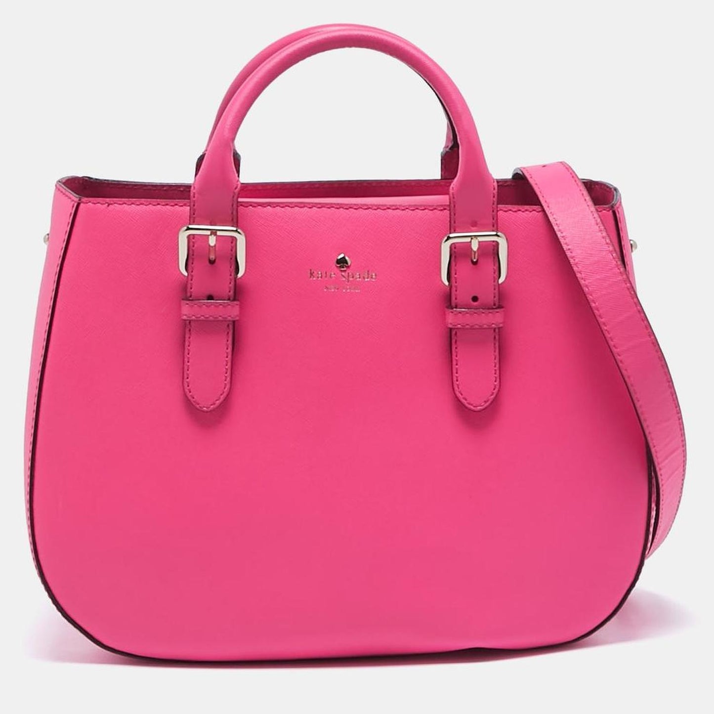 Hot Pink Leather Charlotte Street Sylvie Tote