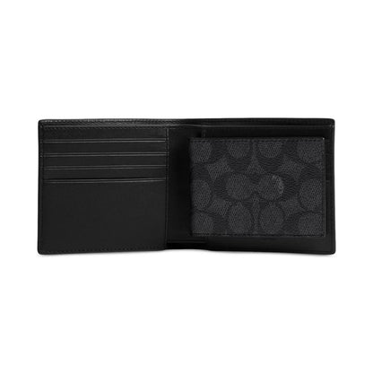 Men's Signature Canvas Three-in-One Logo Wallet