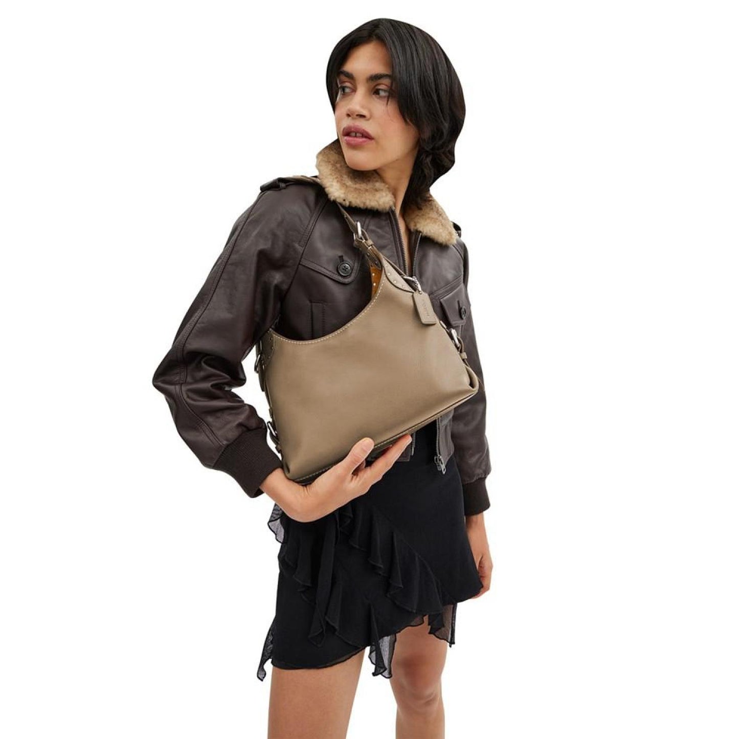 Cargo Leather Shoulder Bag