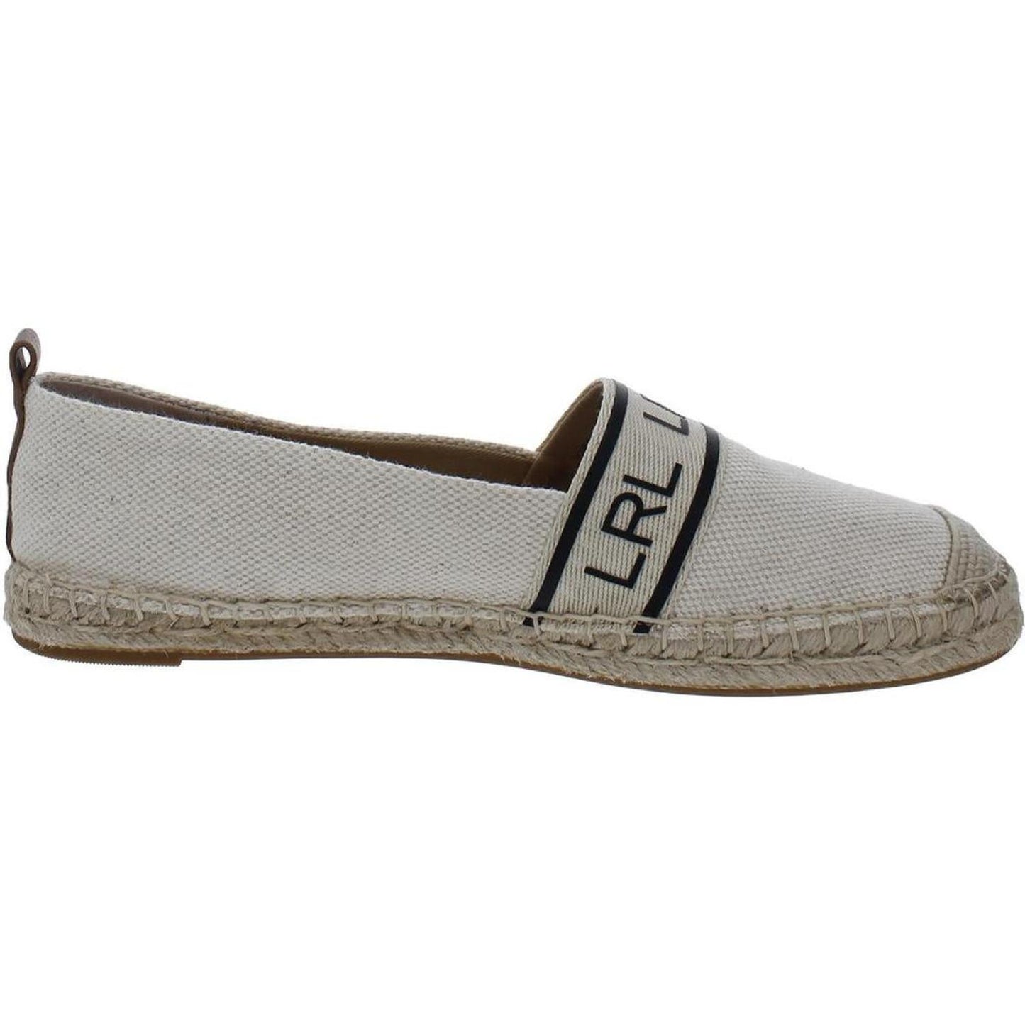 Womens Canvas Leather Trim Espadrilles