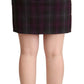 BENCIVENGA Elegant High Waisted Checkered Skirt