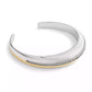 Faux Stone Signature Pavé Tubular Cuff Bracelet