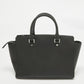 Michael Kors Black Leather Large Selma Satchel