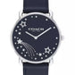 Women's Elliot Navy Leather Strap Watch