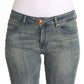 PLEIN SUD Chic Slim Skinny Blue Wash Denim