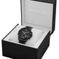 Women's Sage Chronograph Black Stainless Steel Watch 42mm