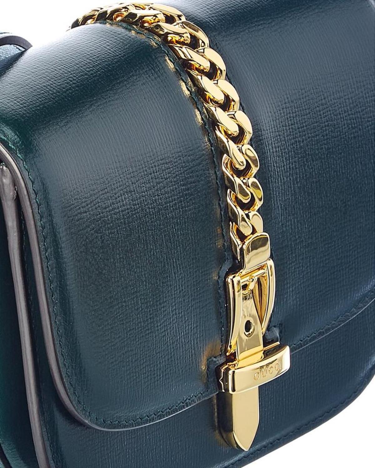 Gucci Sylvie 1969 Mini Leather Shoulder Bag