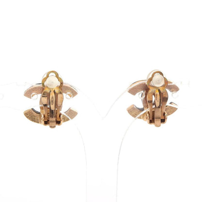 Coco Mark Earrings Gp Gold Clear 02A