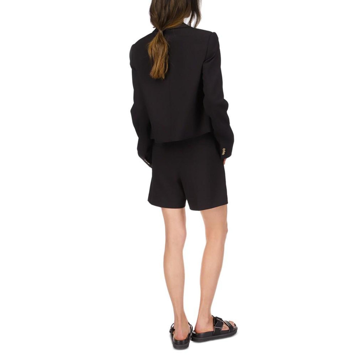 Women's Cropped Peak-Lapel Blazer