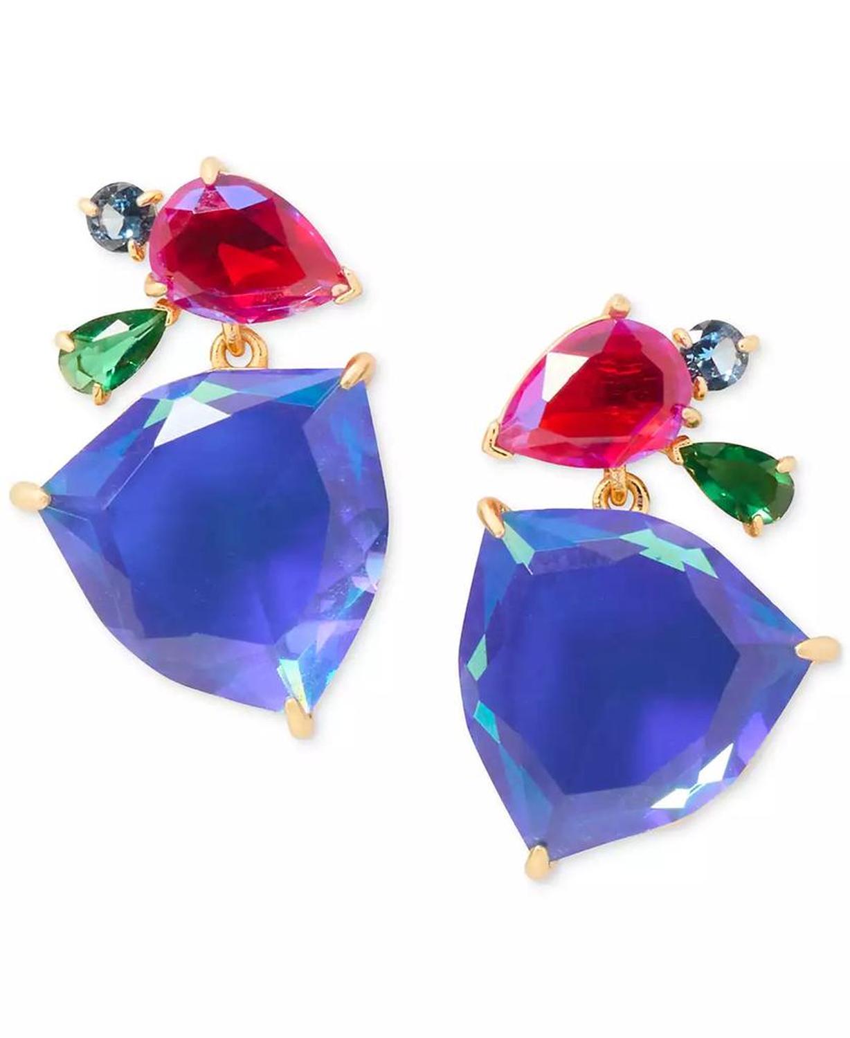 Shine Me Up Drop Multi color Earrings