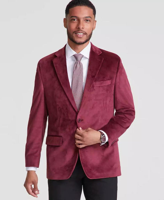 Men's Classic-Fit Velvet Sport Coat